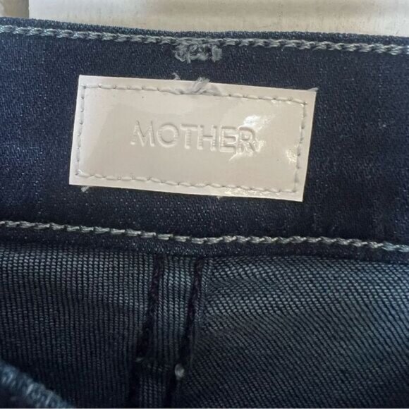 Mother Karaoke In Kyoto Blue High Waisted Pixie Rail Skimp Skinny Jeans 23 - Picture 10 of 14